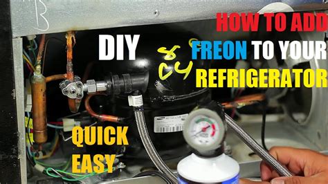 adding freon to fridge|How to Add Freon To Your Refrigerator 134a